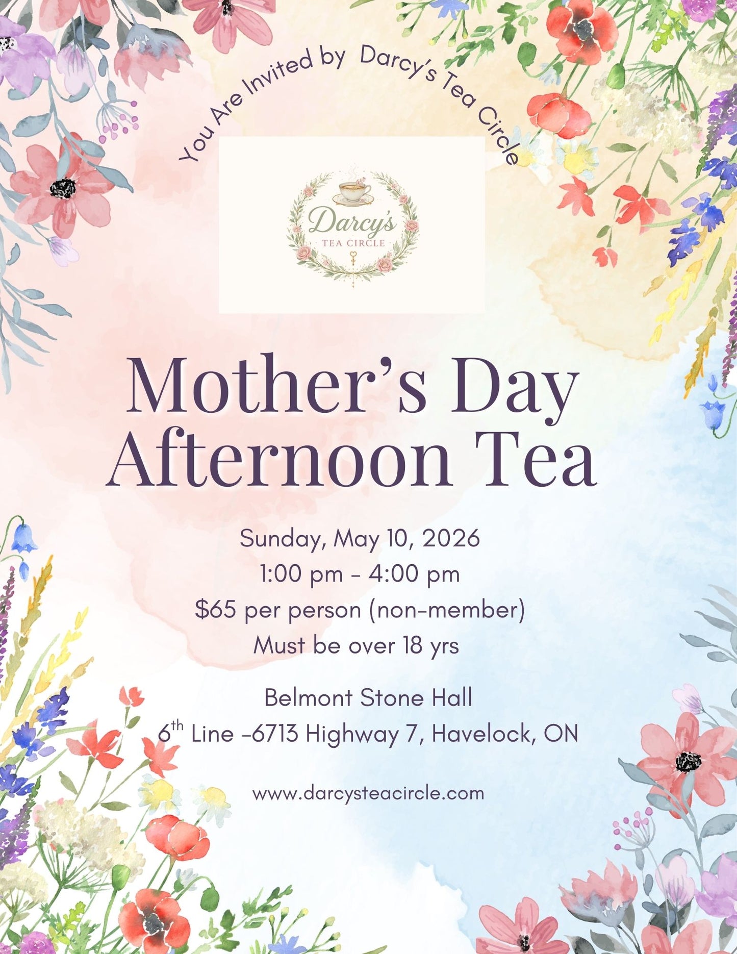 Guest Event Ticket - Welcomed Non-Member - Darcys Tea Circle